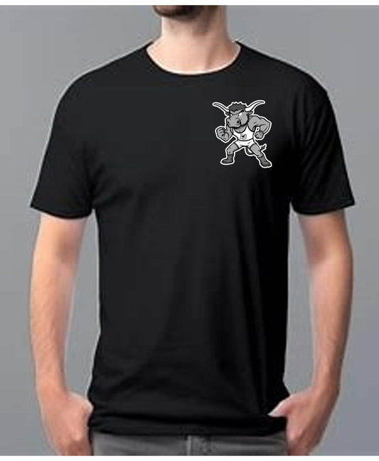 Lone Grove Short Sleeve Mascot T-Shirt - Black