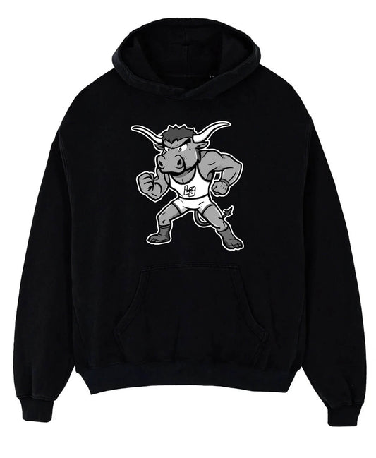 Lone Grove Wrestling Mascot Hoodie - Black